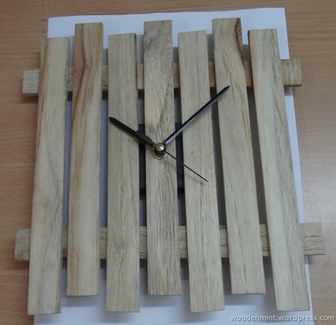 diy wood clock project
